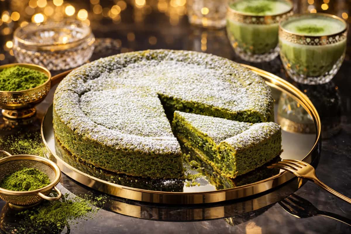 Matcha kladdkaka med vit choklad - japansk inspiration