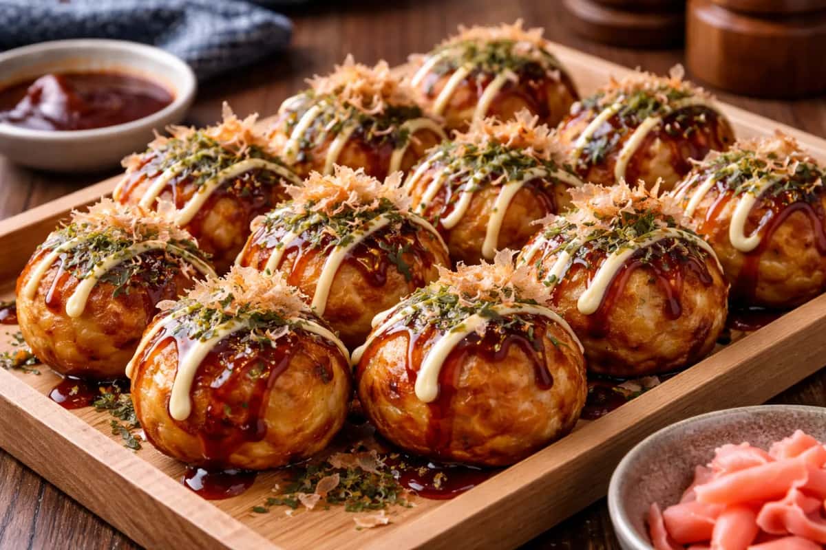 Takoyaki bläckfiskbollar