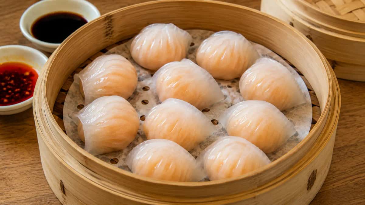 Har Gow Kinesiska Räkdumplings