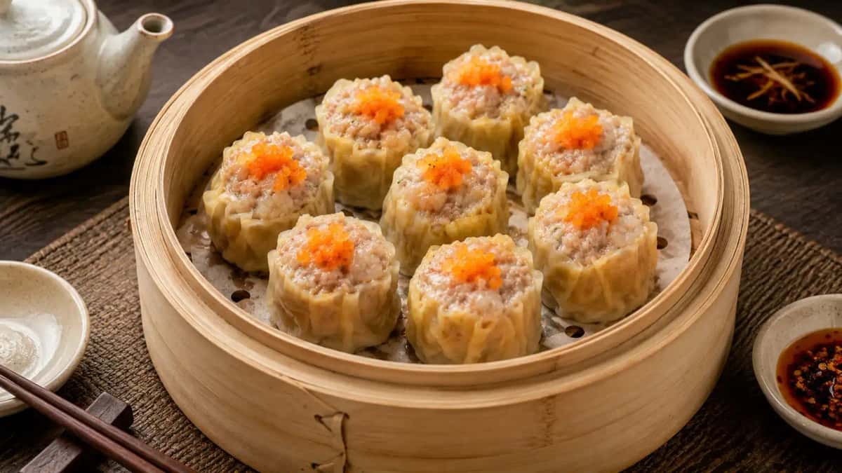 Shumai Kantonesiska Öppna Dumplings