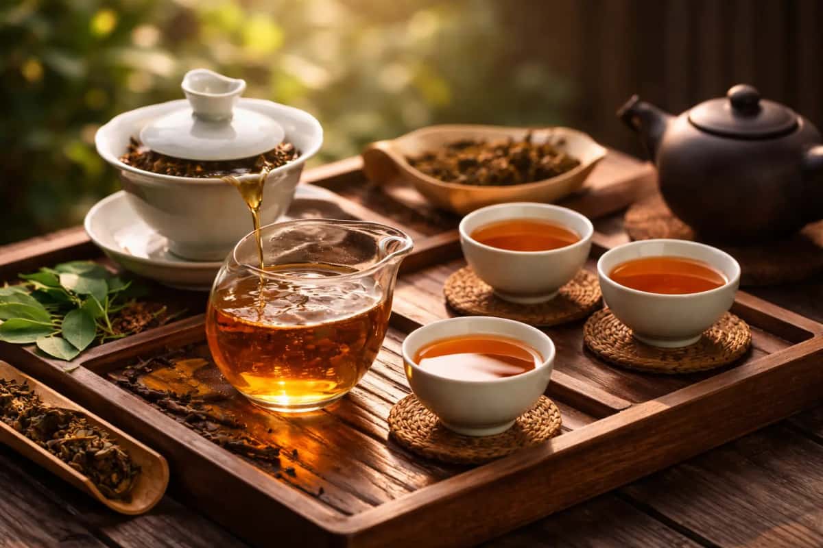 Asian beverages background