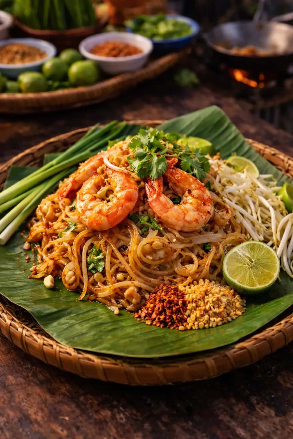 Thailändsk matlagning bakgrundsbild