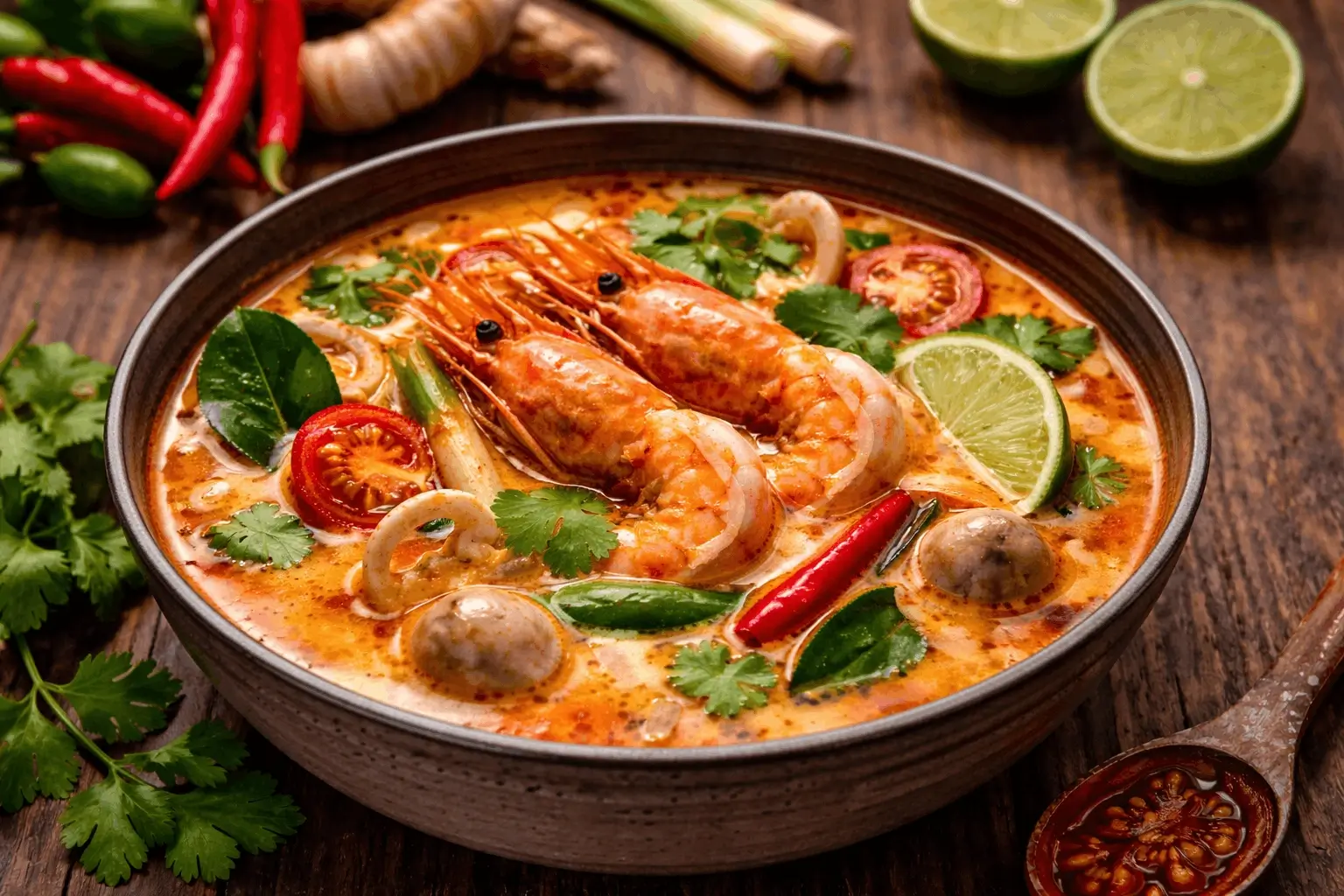 Autentisk Tom Yum Goong