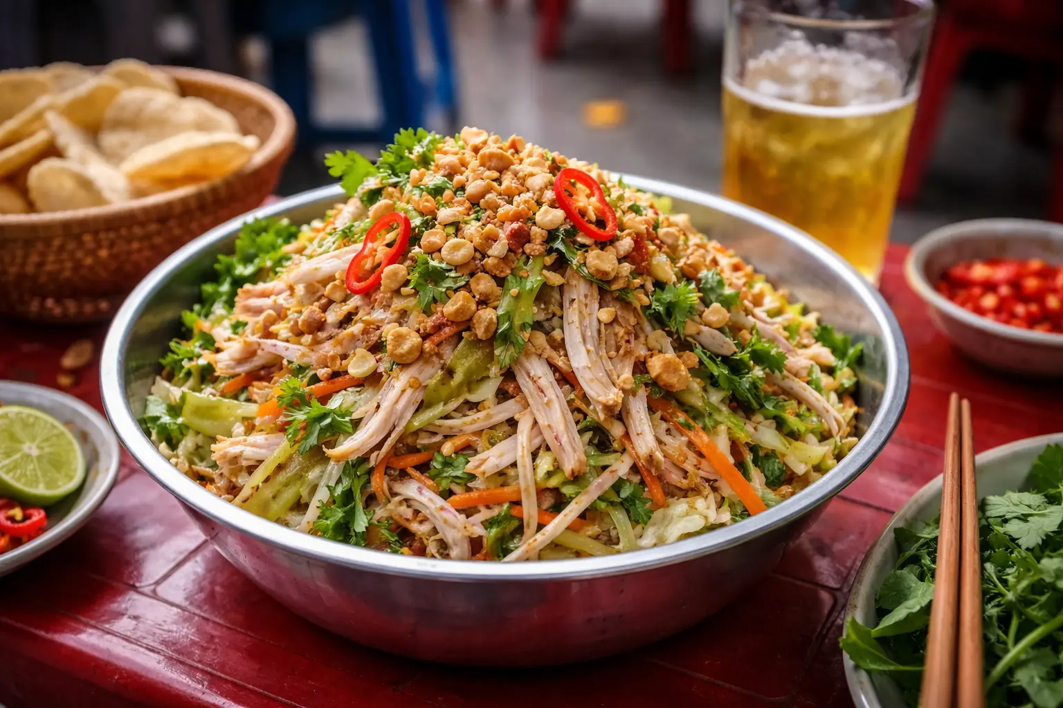 Goi Ga vietnamesisk krispig kycklingsallad recept