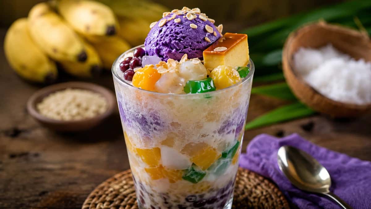 Halo-Halo filippinsk isdessert