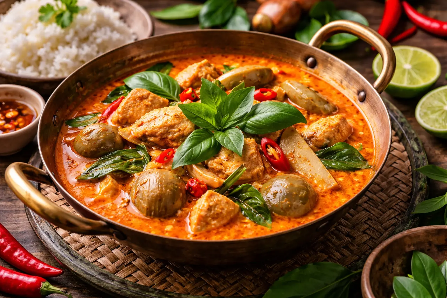 Röd Curry Gaeng Phet Autentiskt Recept Hemma | Asiatiska Recept